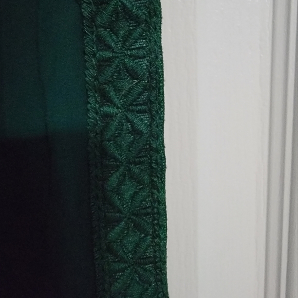 Designer Green Gown - Picture 6 of 7